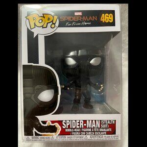 Funko Pop! Marvel Far From Home 469 Spider-Man (Stealth Suit) Vinyl Figure